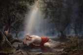 image of Christ in the garden