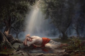 image of Christ in the garden