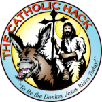 The Catholic Hack logo, To be the Donkey Jesus rides today!